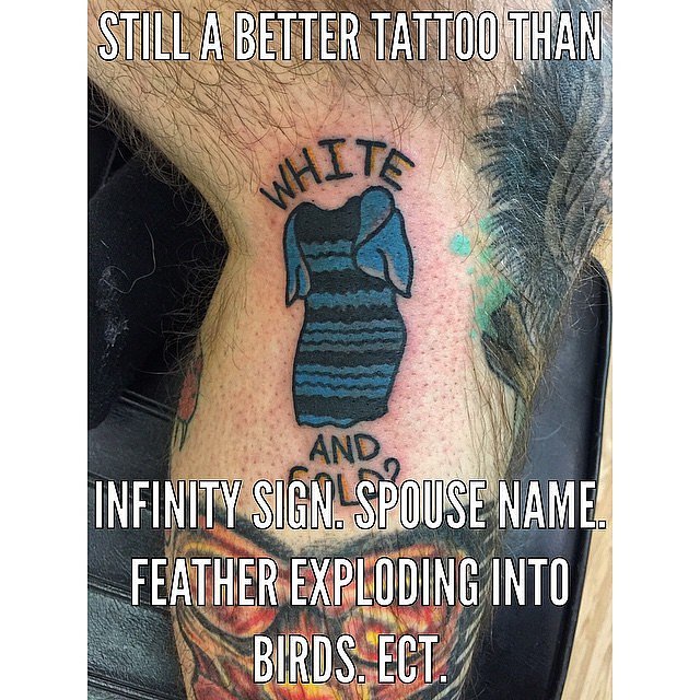 Tattoo of Famous Black and Blue Dress | POPSUGAR Tech