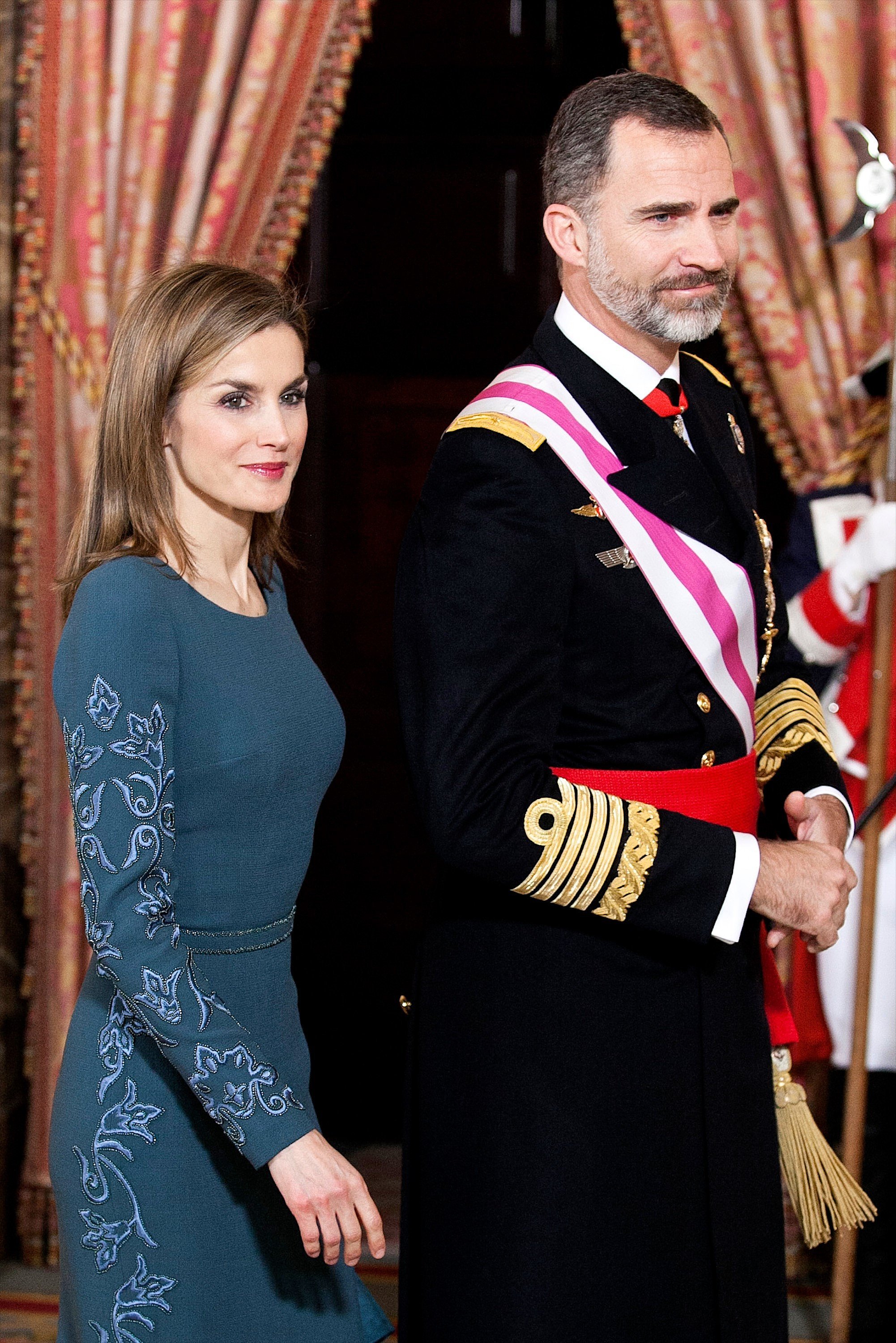 Queen Letizia and King Felipe VI of Spain attended the New Year's | The ...