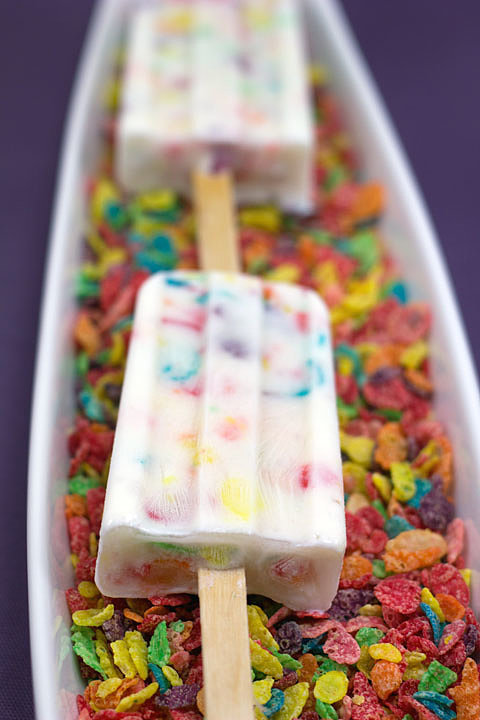 Fruity Pebbles Yogurt Popsicles | 43 Popsicle Recipes to Keep Your ...