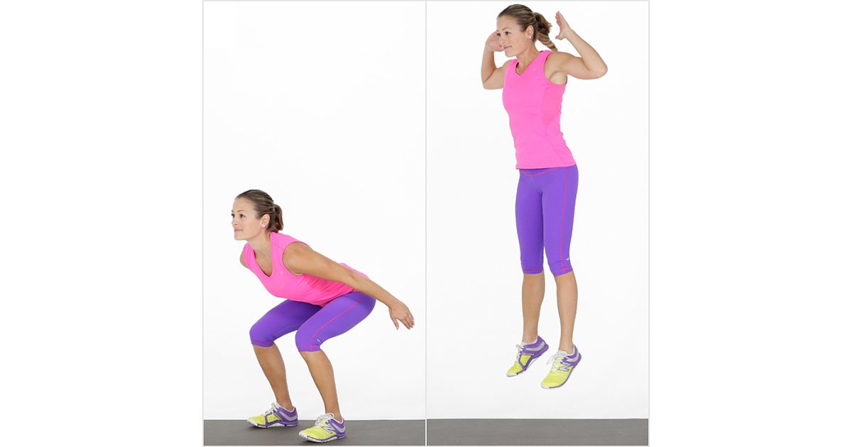 Jump Squat | Flat-Abs Bodyweight Workout | POPSUGAR Fitness