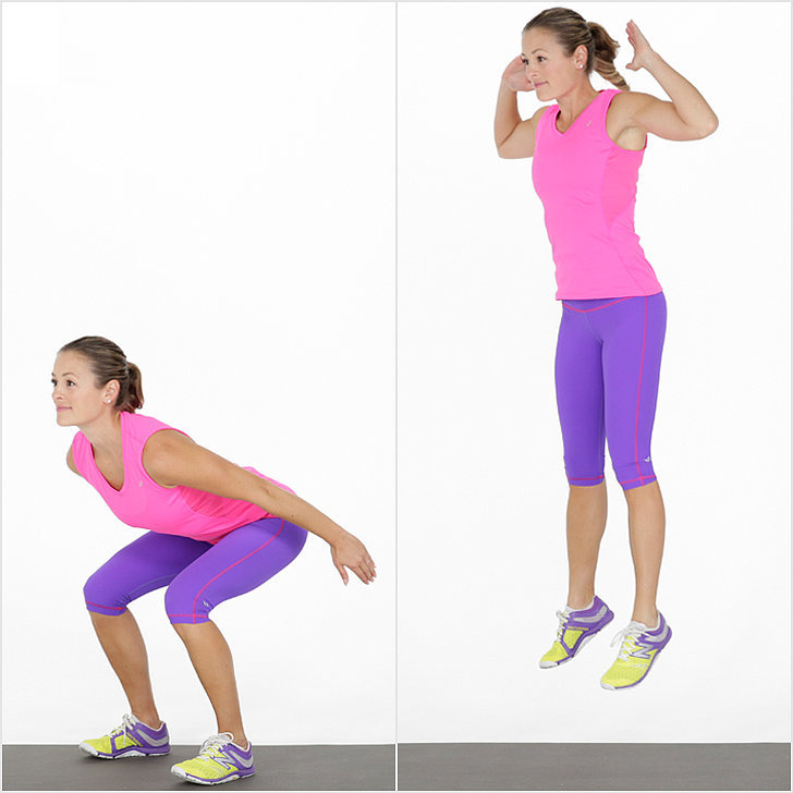 Jump Squat | Flat-Abs Bodyweight Workout | POPSUGAR Fitness