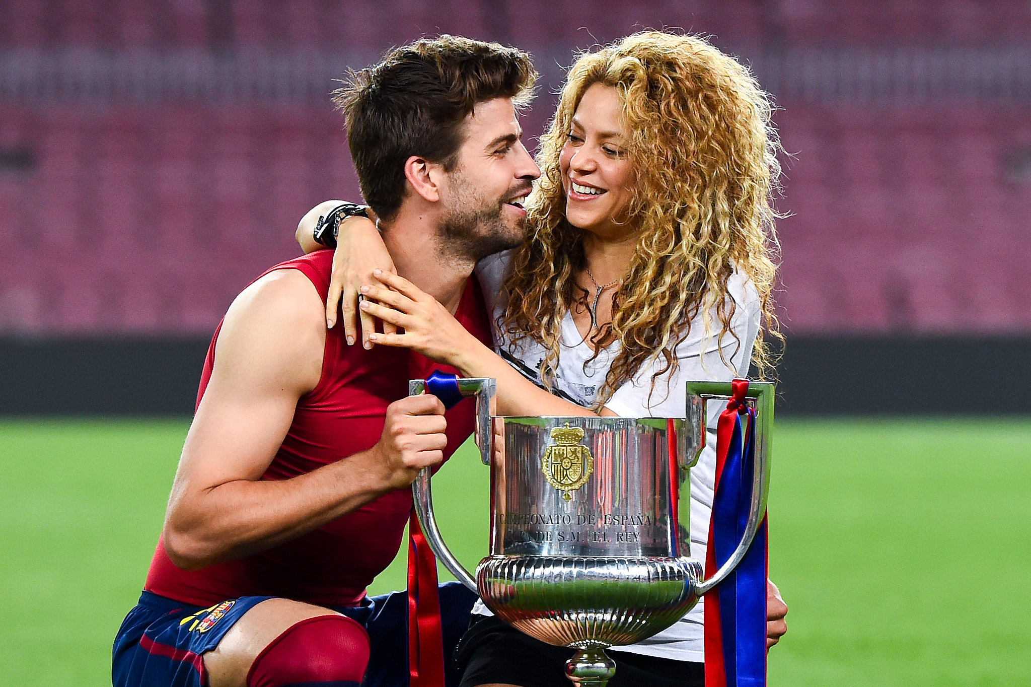 Gerard Pique Kicking Ball at Shakira | POPSUGAR Latina