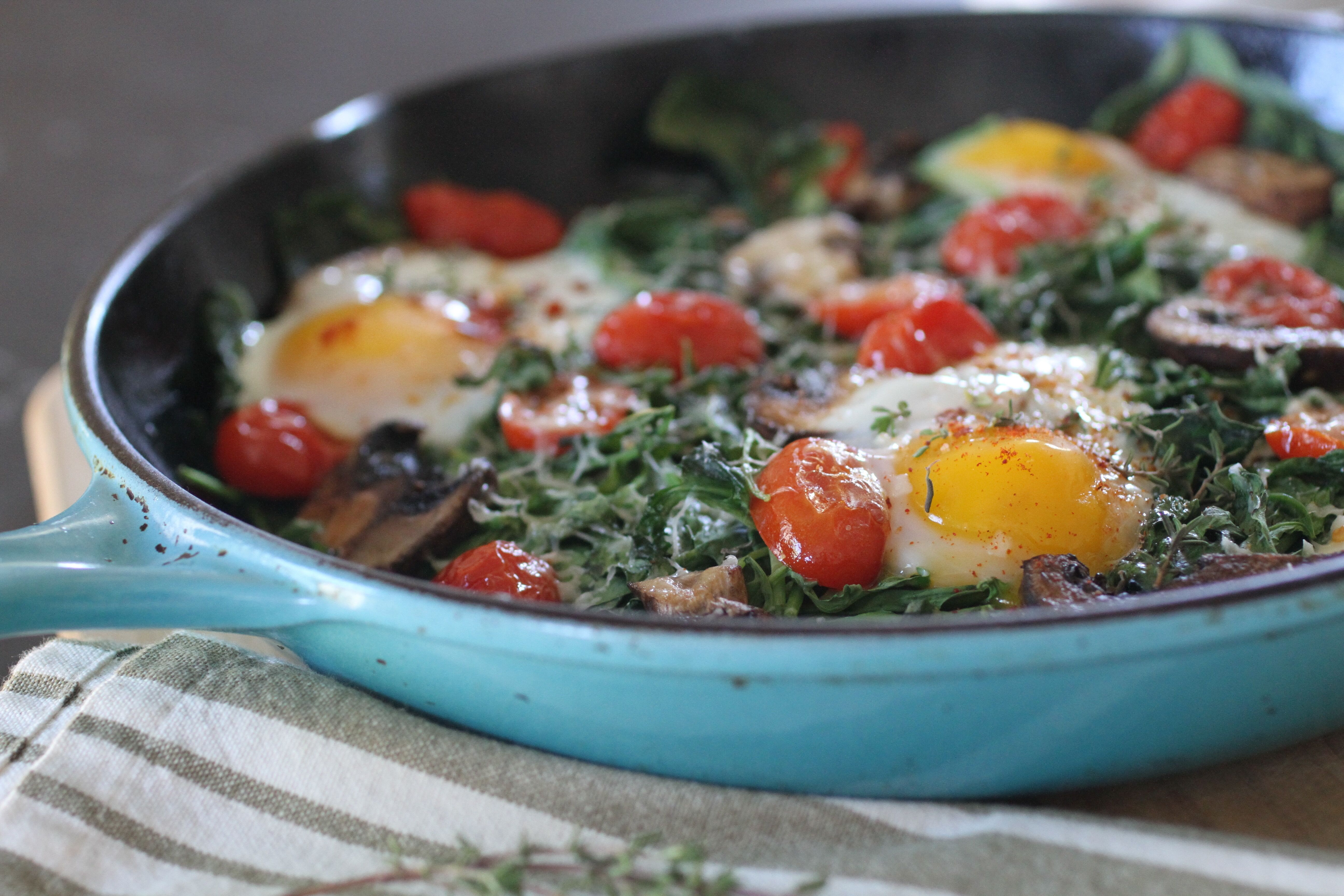 Baked Spinach and Ricotta Eggs | POPSUGAR Food