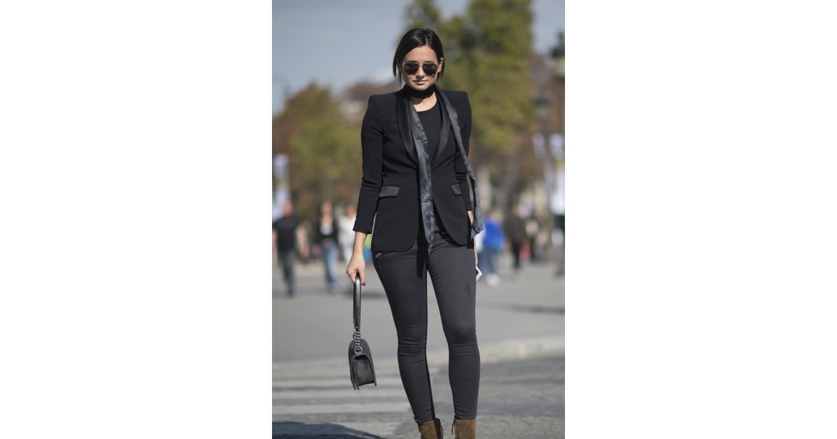 Pair Leggings With a Textured Blazer For a Streamlined Look | Yeah, You ...