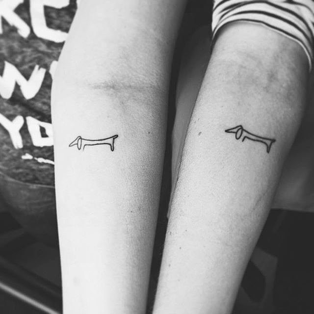 Family Dog | 54 Sister Tattoos That Prove She's Your Best Friend in the ...