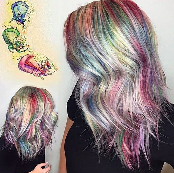 Flora, Fauna, and Merryweather | 32 Disney-Inspired Rainbow Hair Ideas ...