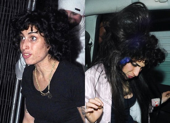 Photos of Amy Winehouse New Latest Hair Beehive and Perm 
