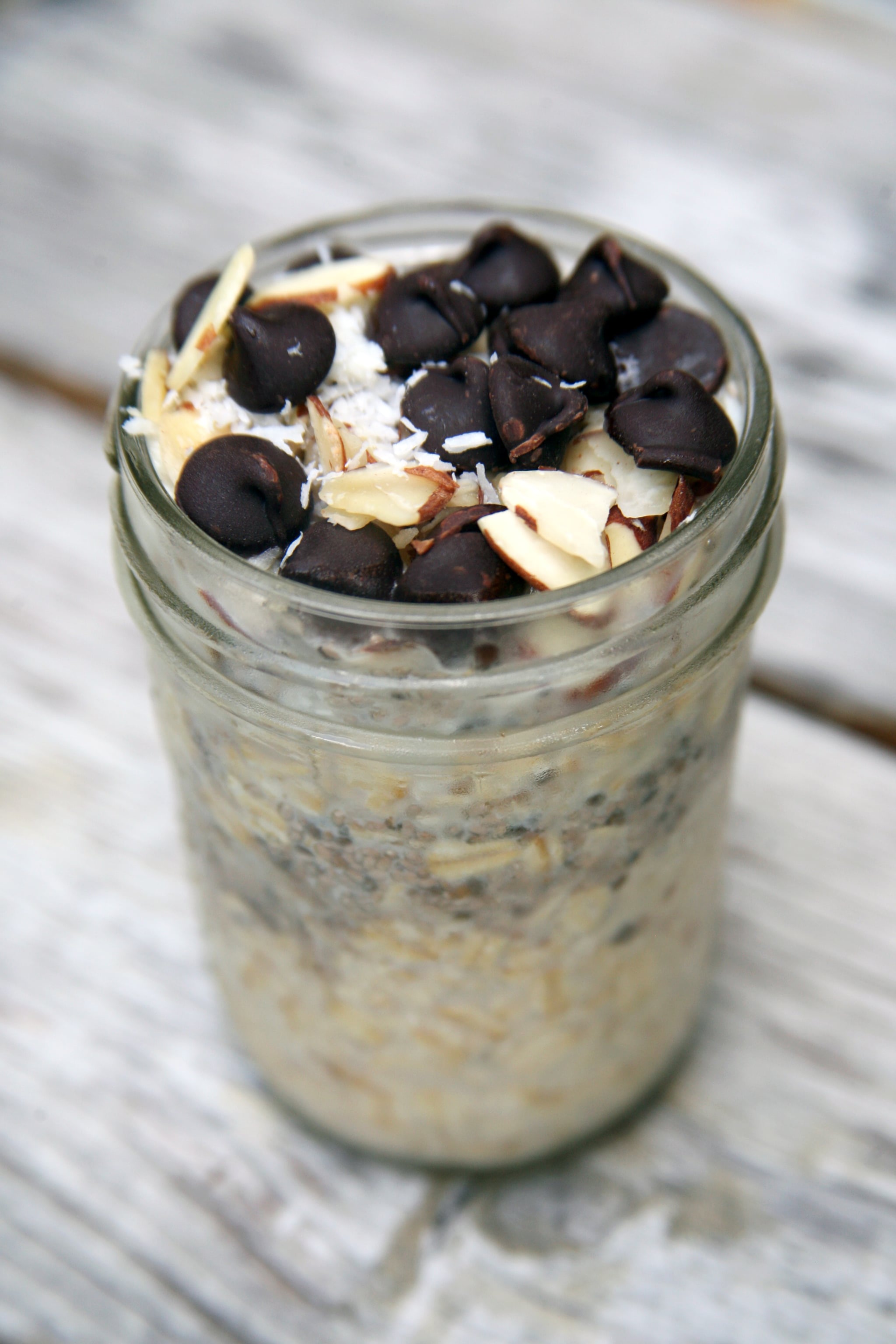 Coconut Chocolate Almond Overnight Oats | POPSUGAR Fitness