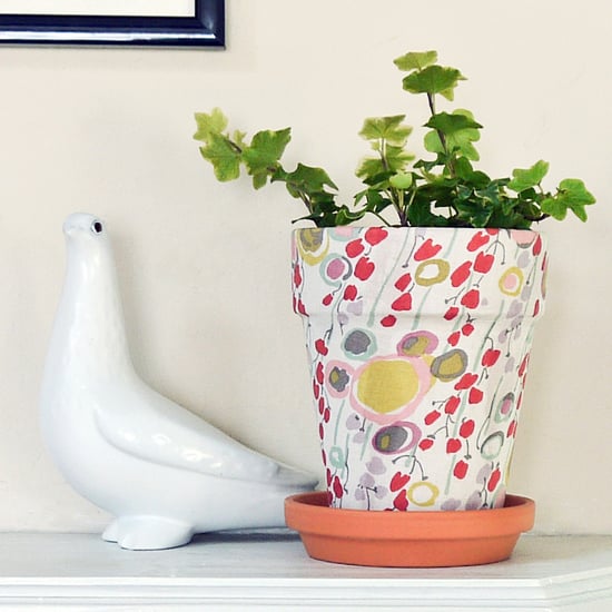 DIY FabricCovered Pots POPSUGAR Smart Living