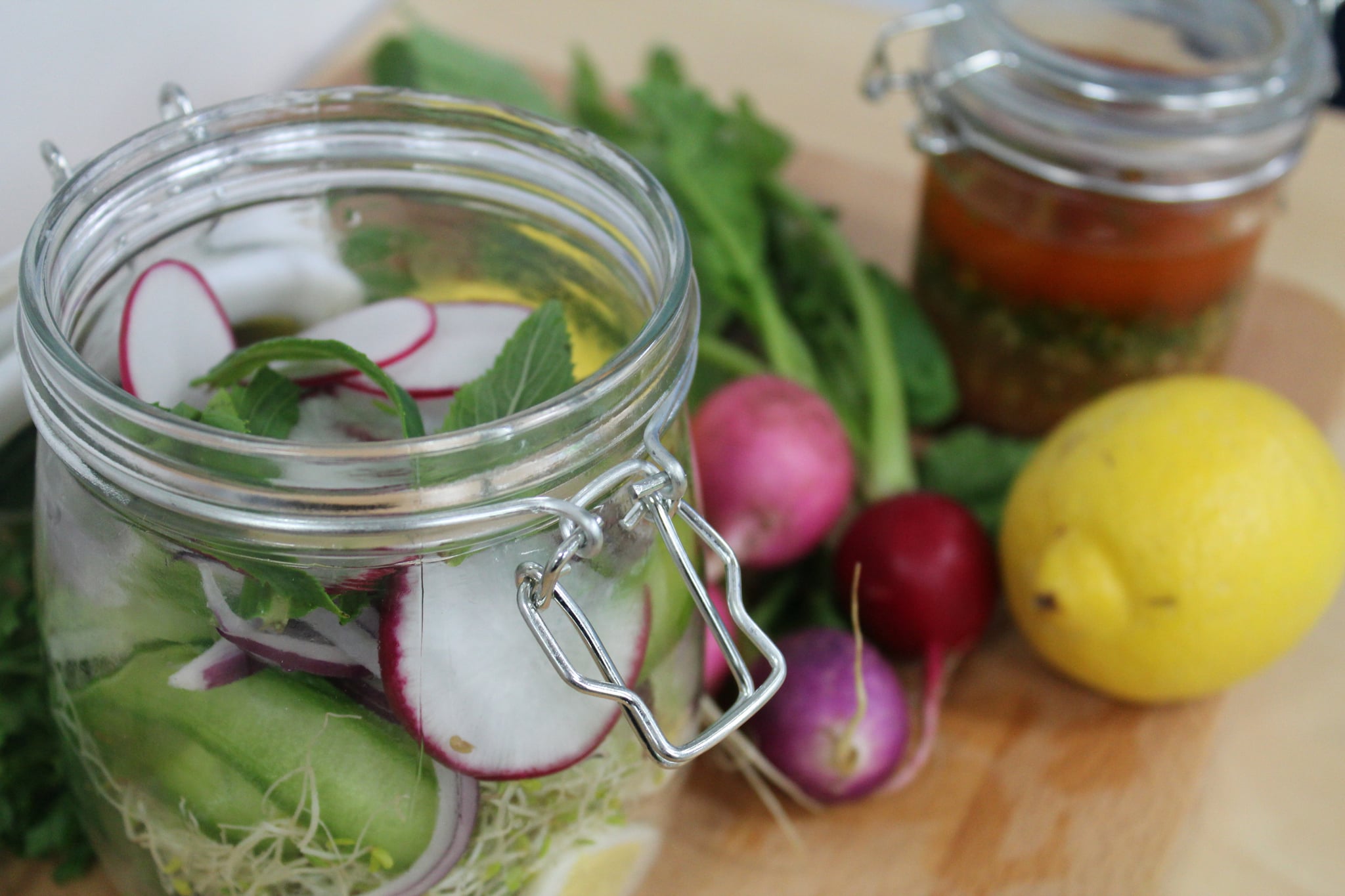 Hayden Quinn Salad in a Jar Recipe POPSUGAR Fitness Australia