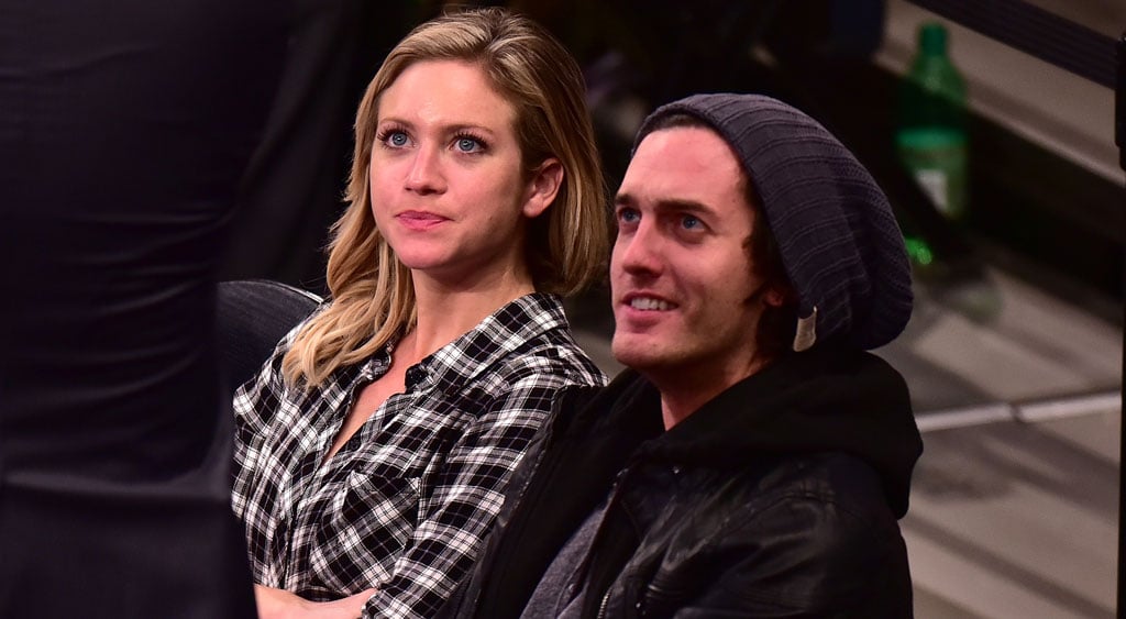 Brittany Snow with boyfriend Andrew Jenks as New York Knicks game