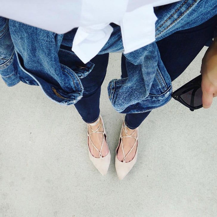 velvet lace up flats