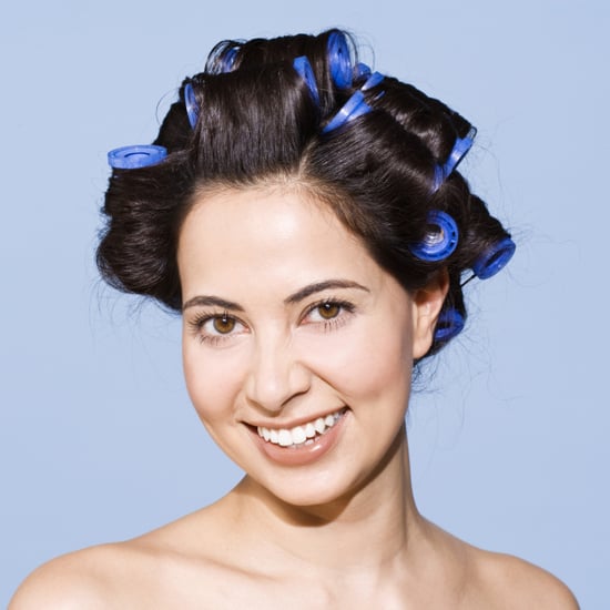 Short Hair With Rollers