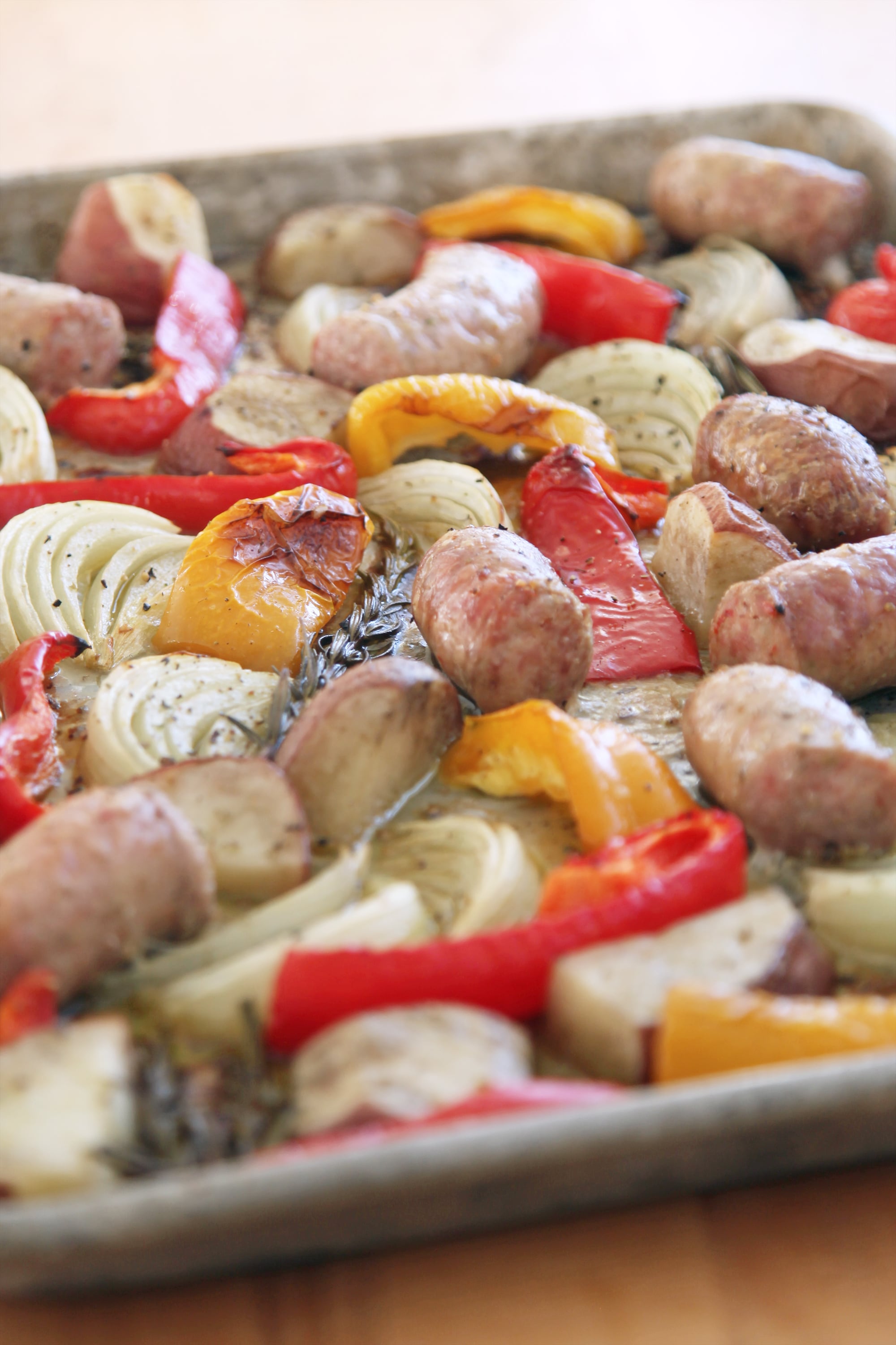 One-Pot (or Rather, Pan) Roasted Italian Sausage, Peppers, and Onions