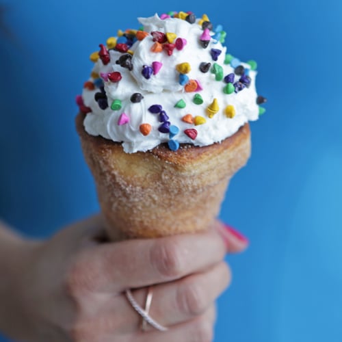 Ice Cream Churro Cone Recipe POPSUGAR Food