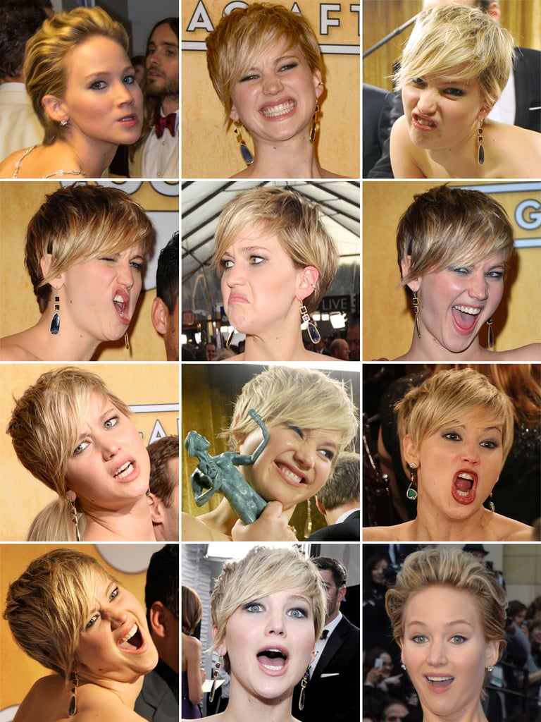 Jennifer Lawrence's Craziest Faces During Award Season 2014 POPSUGAR