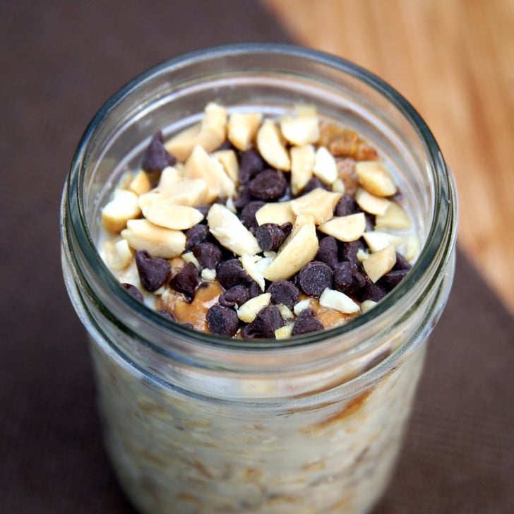 Chocolate Peanut Butter Overnight Oats | POPSUGAR Fitness