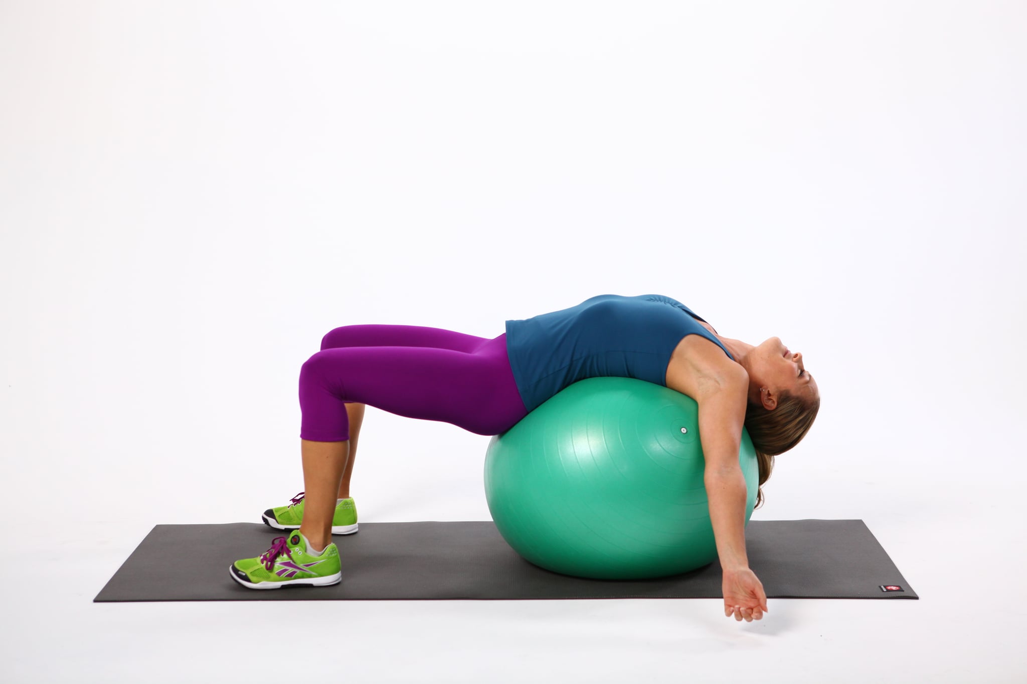 How to Stretch Your Back Using an Exercise Ball | POPSUGAR Fitness