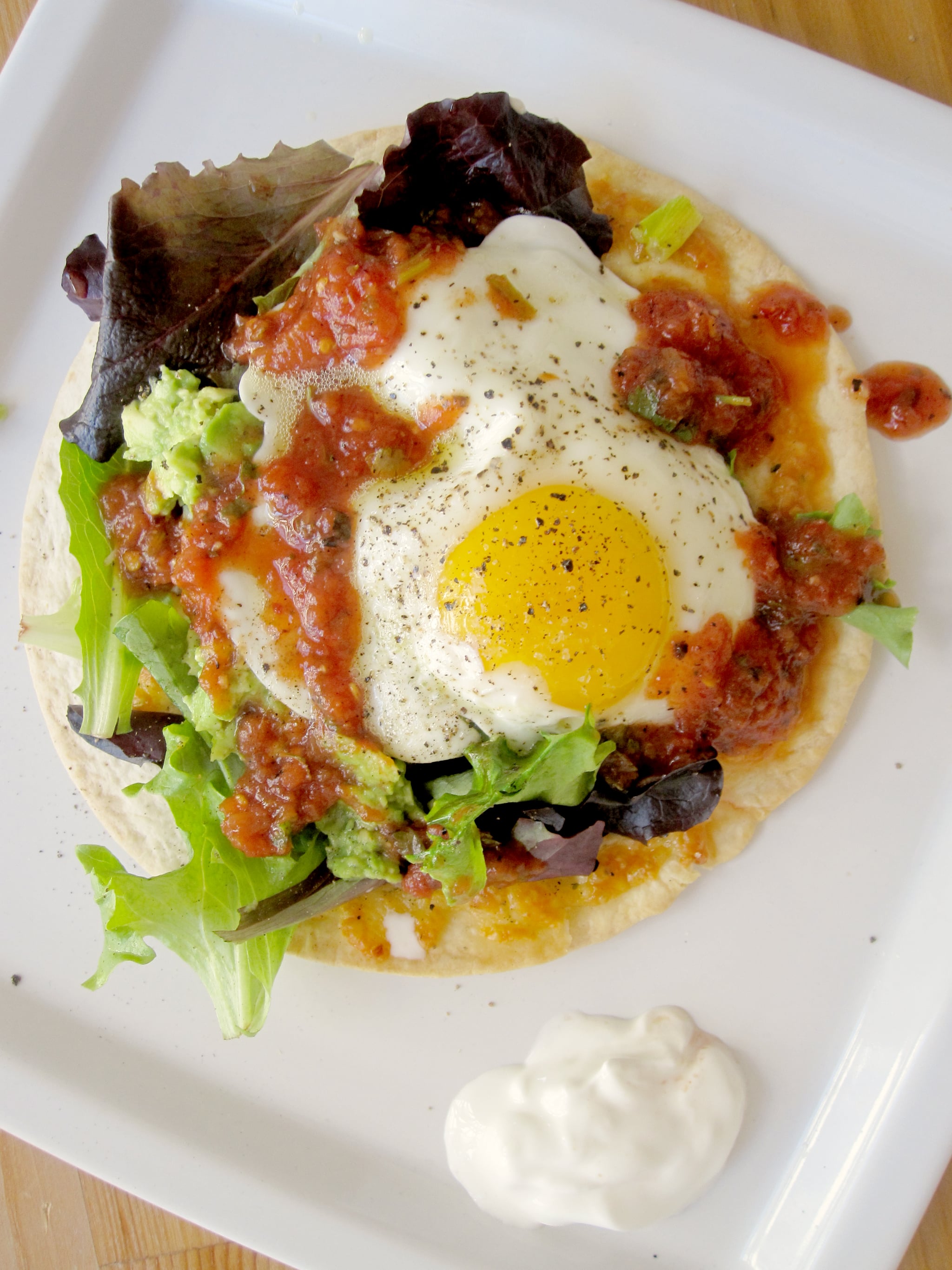 fried-egg-on-tortilla-recipe-popsugar-food